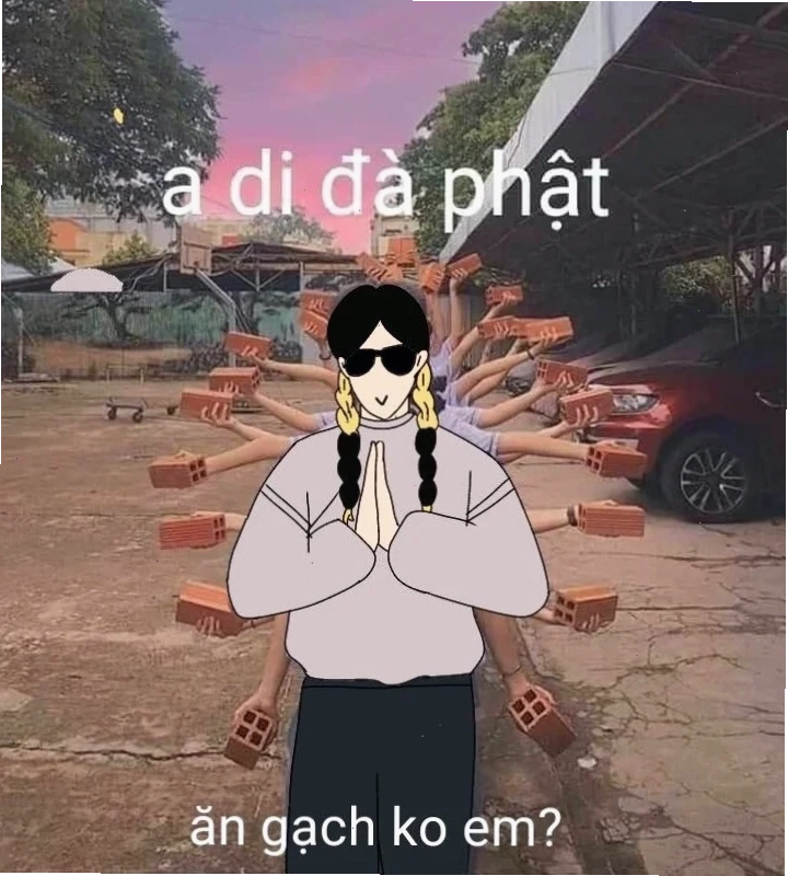 meme ném gạch