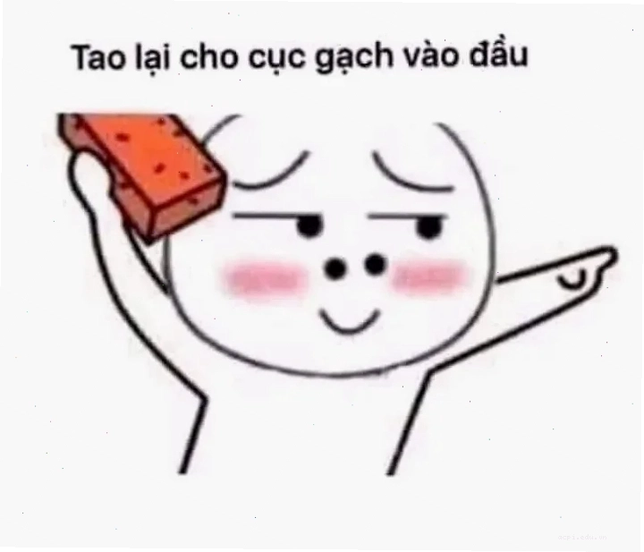 meme ném gạch