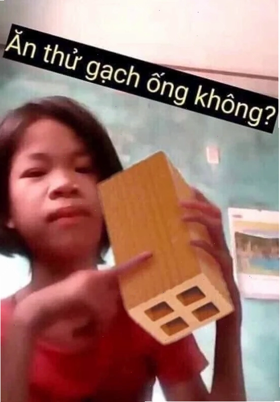 meme ném gạch