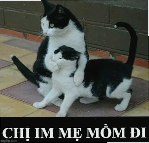 meme nghiêng đầu chào tạm biệt