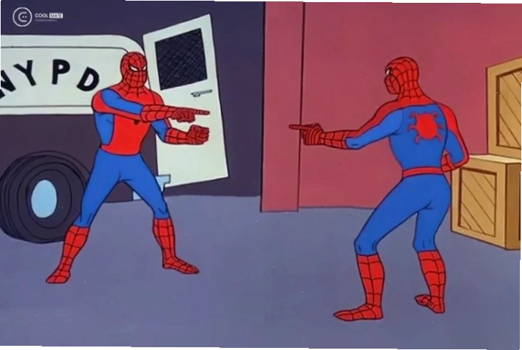 Người nhện chỉ tay hài hước Meme người nhện 3 người chỉ tay thật giả lẫn lộn