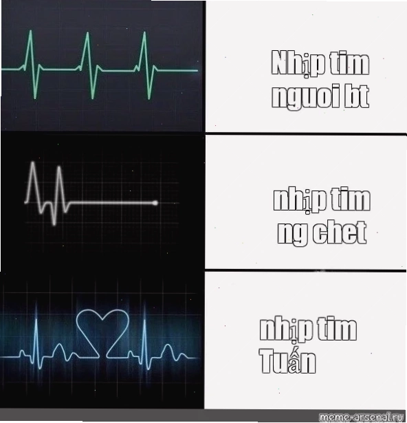 Meme nhịp tim thả thính