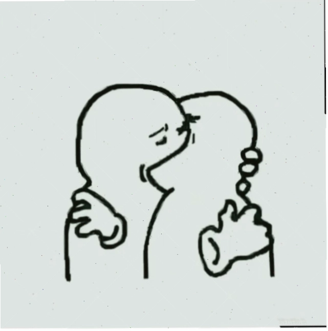 meme ôm nhau cute