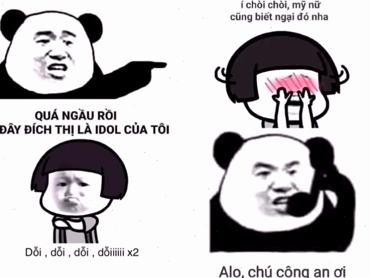 meme panda trung quốc tra nam