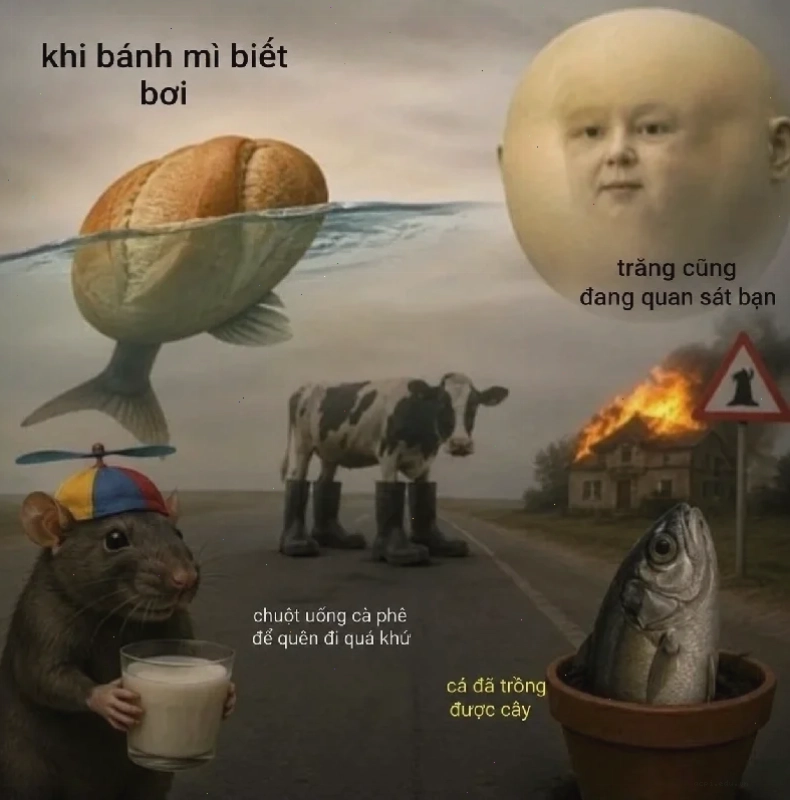 meme phê troll