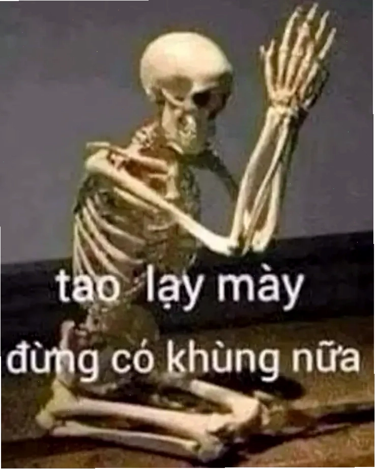 meme quỳ lạy cảm ơn