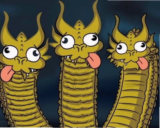 meme rồng ngớ ngẩn