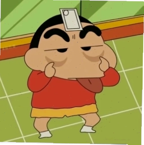 meme shin cười nhếch mép