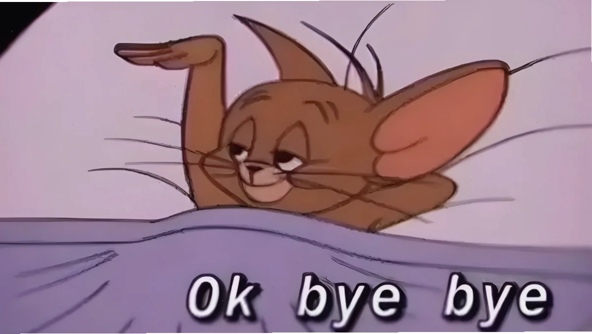 meme tạm biệt hài