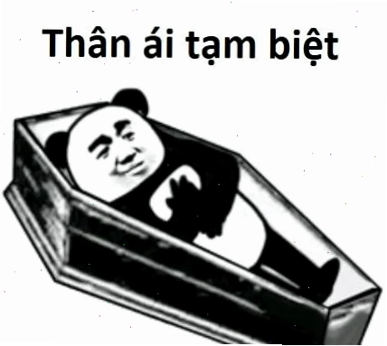 meme tạm biệt khóc