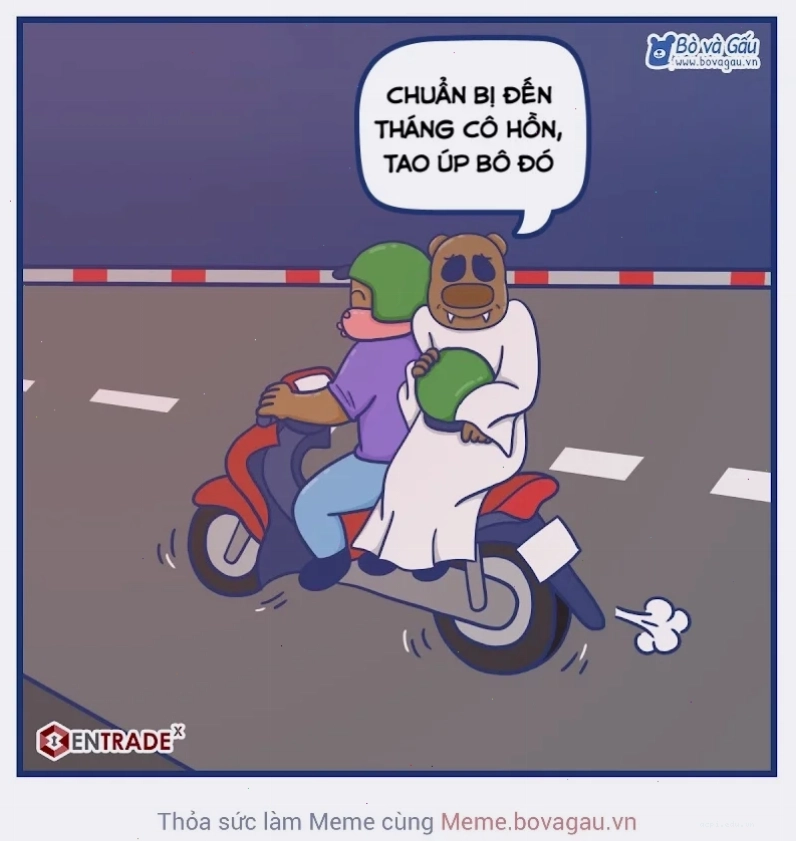 meme tháng cô hồn hài