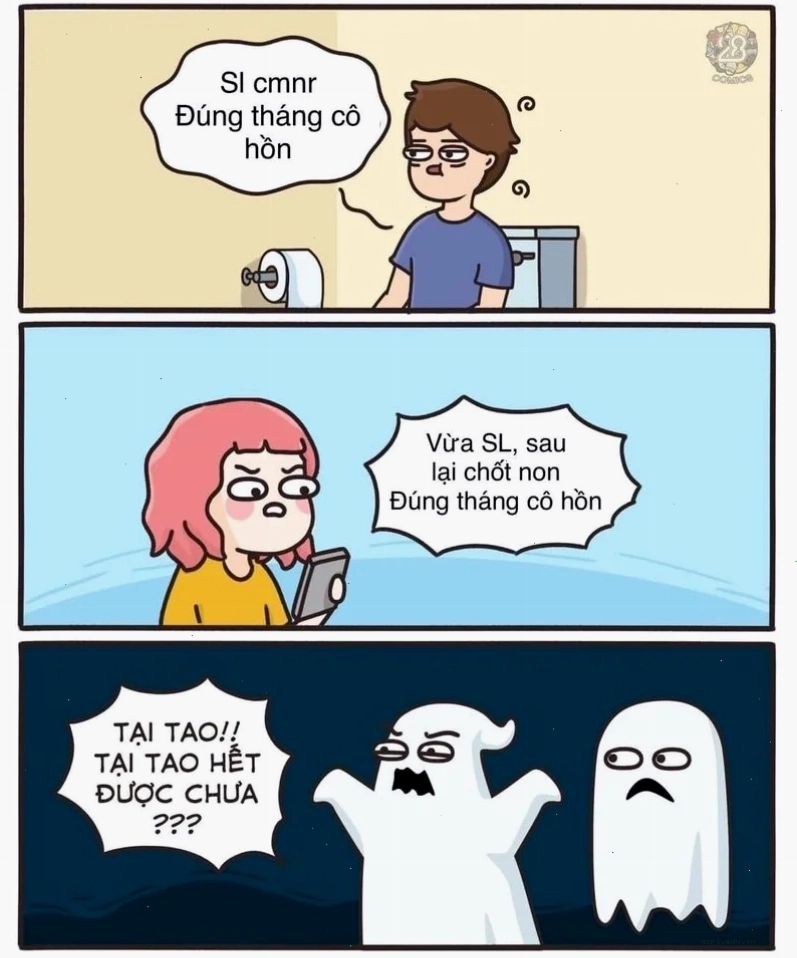 meme tháng cô hồn hài