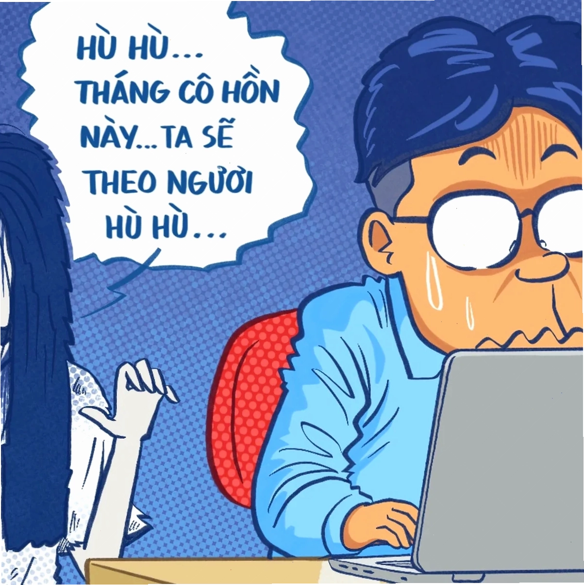 meme tháng cô hồn vui