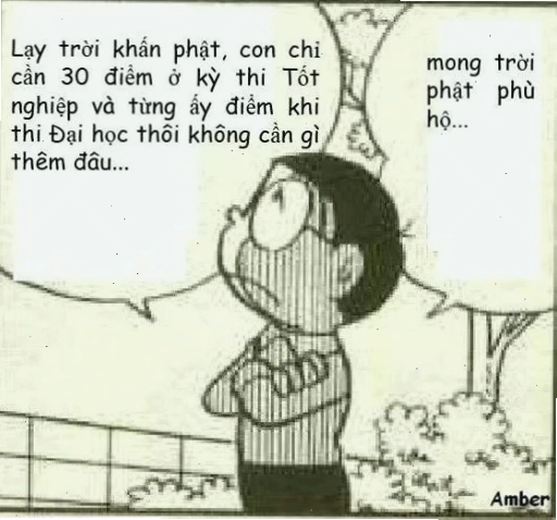 meme thi cử chán