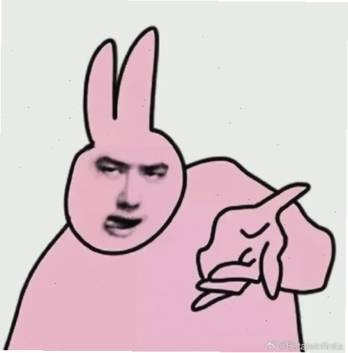 meme thỏ hồng