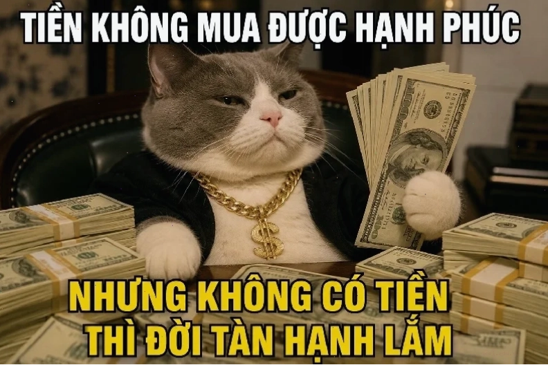 meme tiền đâu meme cuối tháng