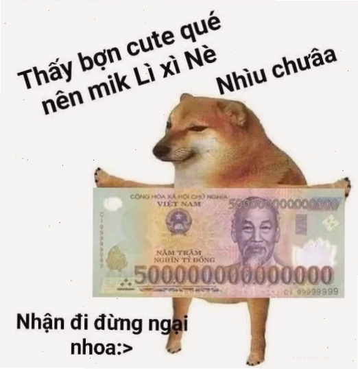 meme tiền nè nổi bật