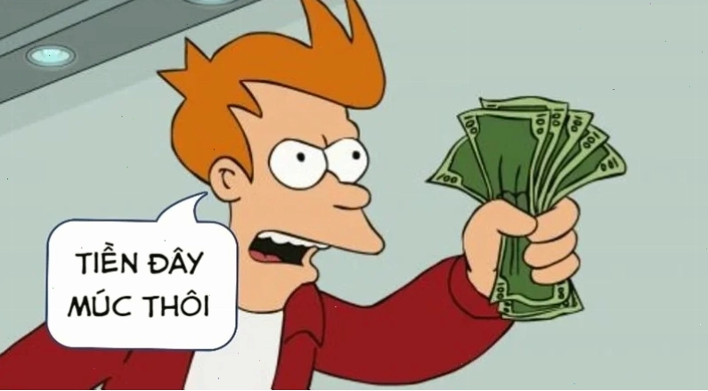 meme tiền nè sáng tạo