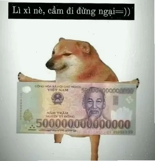 meme tiền nè trêu chọc