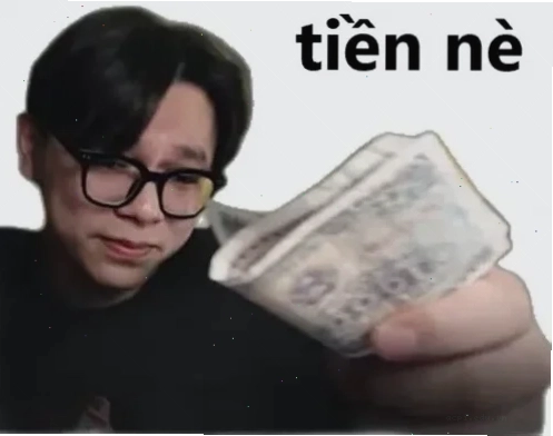 meme tiền nè trong ví