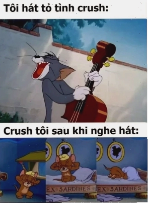 meme tom và jerry mệt mỏi