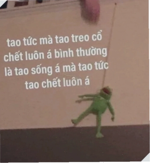 meme treo cổ sụp tinh thần