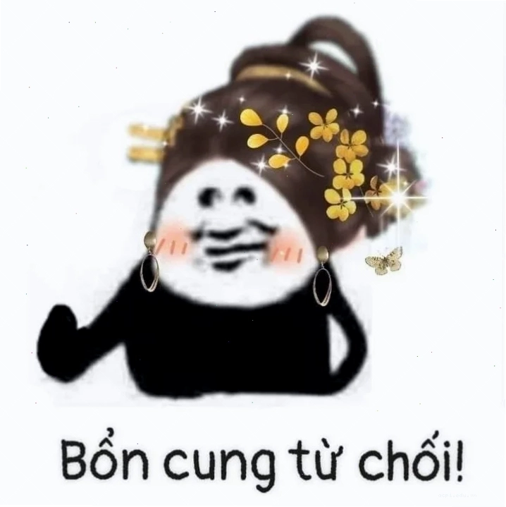 meme từ chối hài hước