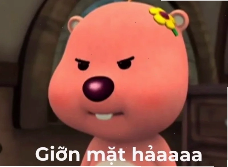 meme tức giận chống tay