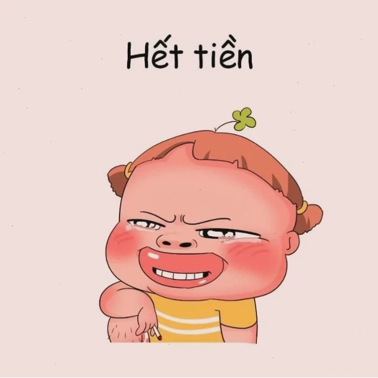 meme ví hết tiền buồn