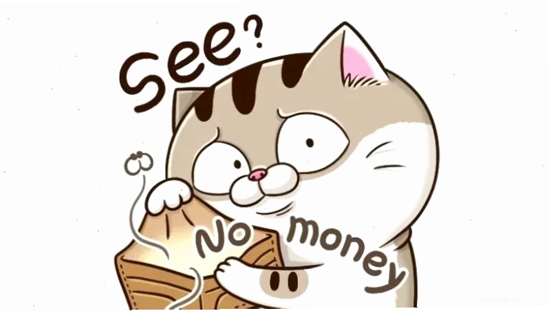 meme ví hết tiền cháy túi shopping