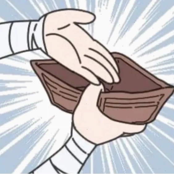 meme ví hết tiền chị nhìn đi không có tiền