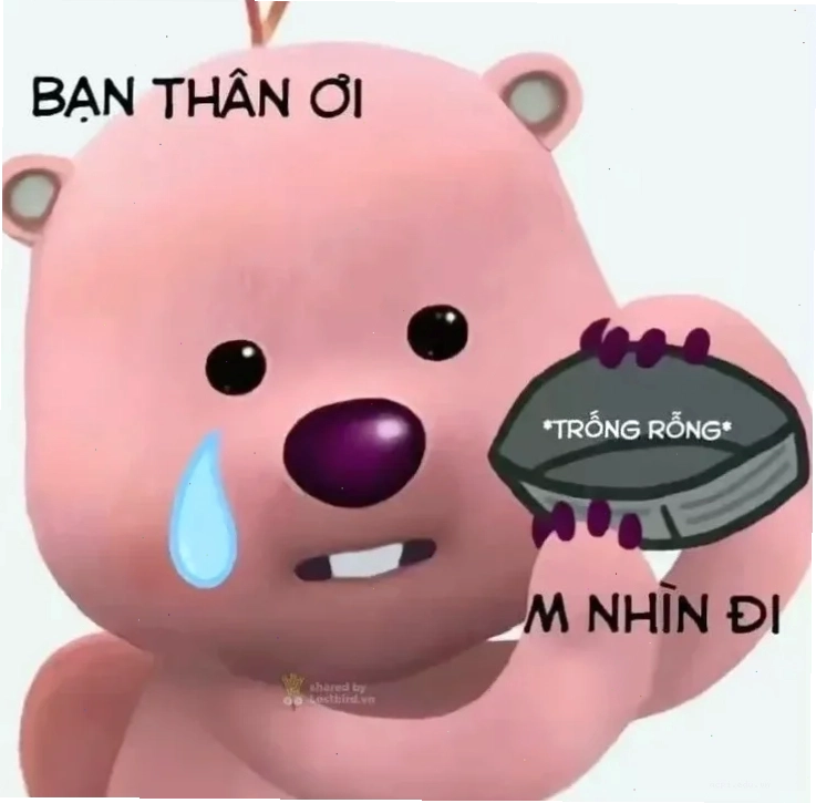 meme ví hết tiền không xu dính túi