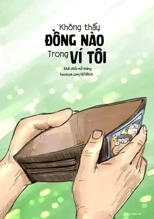 meme ví hết tiền mặt buồn rười rượi