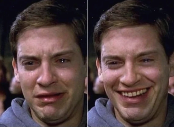 meme vừa cười vừa khóc của mèo Tom