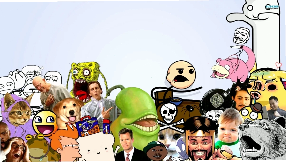 meme wallpaper phong cách anime