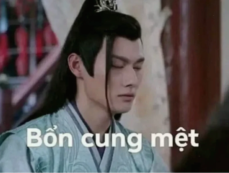 mệt mỏi meme