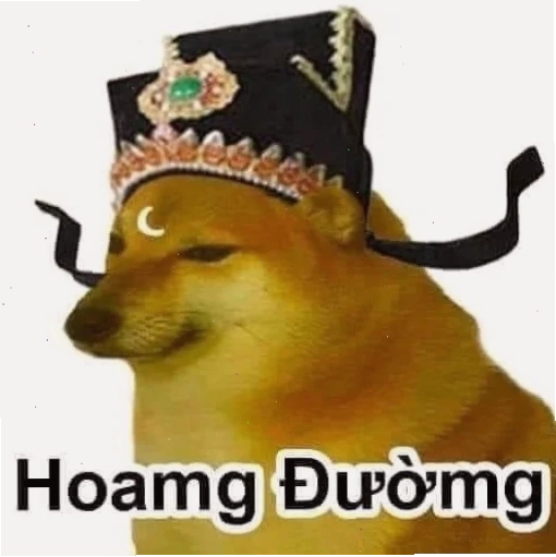 Một chú cheems nhìn về ánh sáng công lý trong hoang đường meme