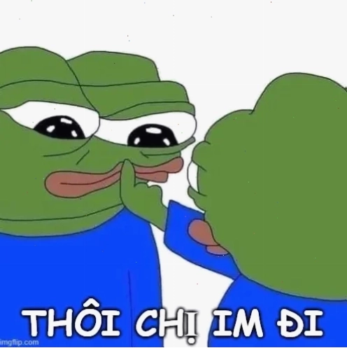 Một cô gái lườm sắc lạnh trong meme chị im đi