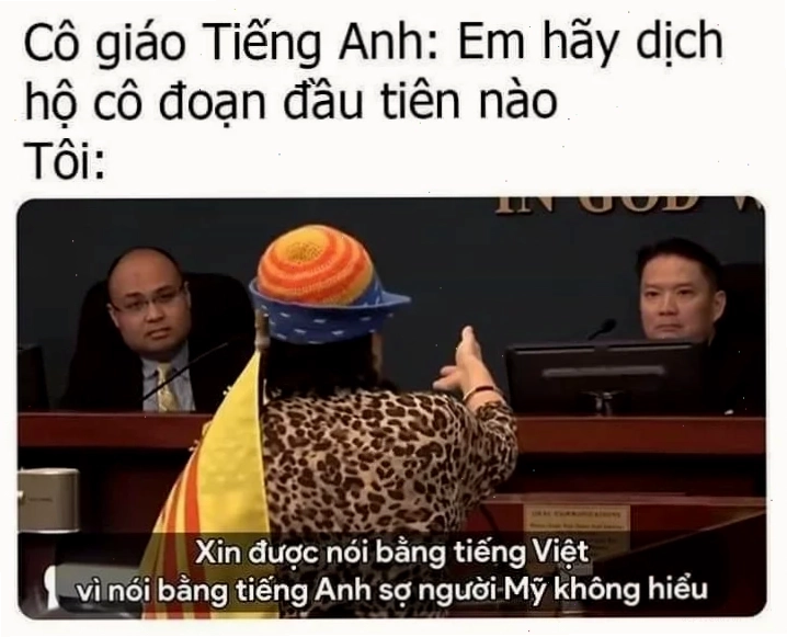 Một meme tieng viet vui nhộn