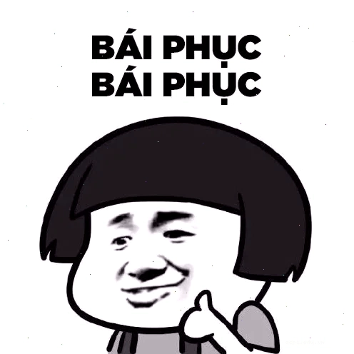Một tấm bái phục meme hài hước