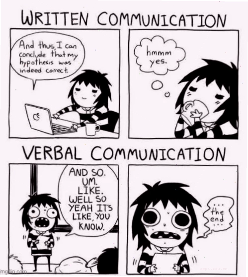Một ví dụ hài hước về communication meme trong nhóm chat