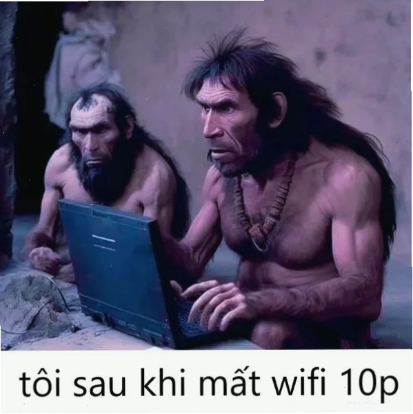 người tối cổ meme ngơ ngác