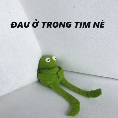 Nhân vật hài chỉ tay vào ngực đau ở đây này meme