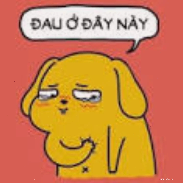 Nhân vật hoạt hình chỉ tay vào ngực đau ở đây này meme