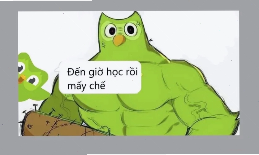 Nhân vật hoạt hình đang học tập căng thẳng