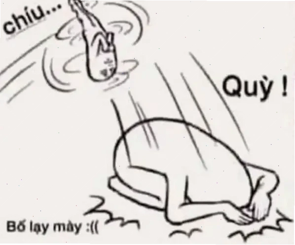 quỳ meme thắp nhang