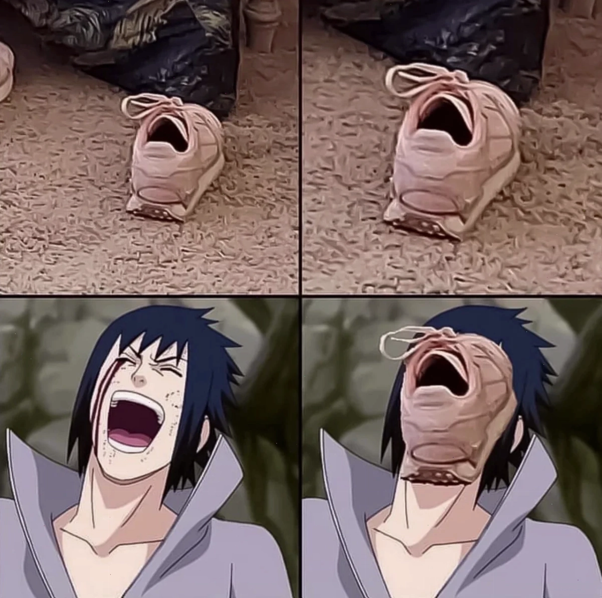 sasuke meme phong cách lạnh lùng
