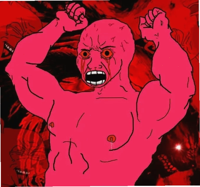 seething meme mask phong cách
