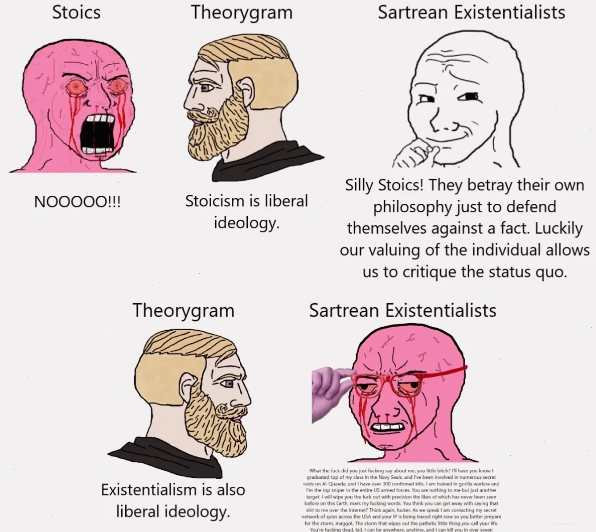 seething meme mask trên mạng
