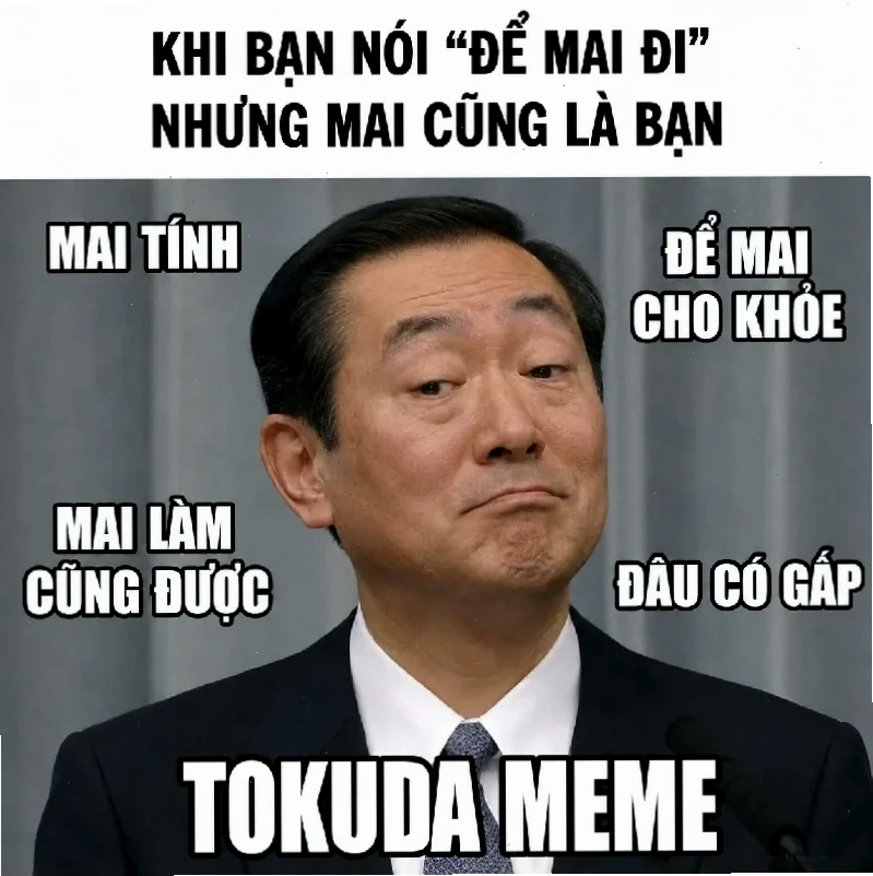 shigeo tokuda meme gương mặt